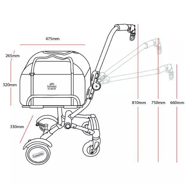 Furmates Co Rider K9 Pet Trailer