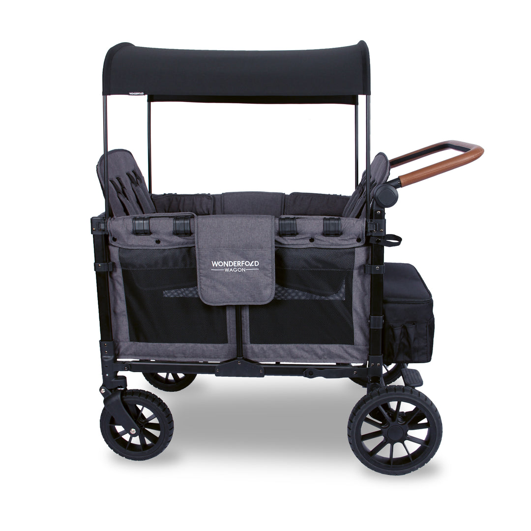 Wonderfold W4 Luxe - Quad Wagon - Charcoal Grey with Black Frame