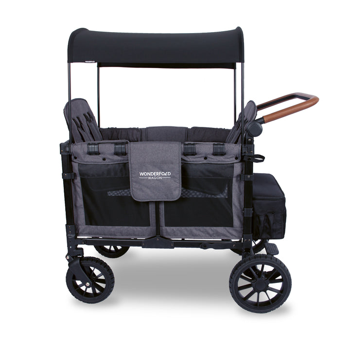 Wonderfold W4 Luxe - Quad Wagon - Charcoal Grey with Black Frame