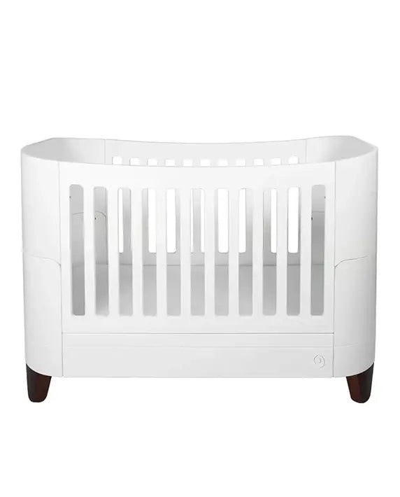 Gaia Baby Serena Convertible Cot Bed - White | Walnut
