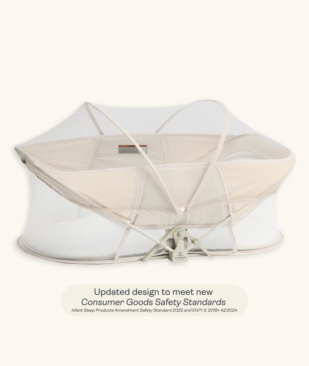 ergoPouch Easy Sleep Portable Bassinet Ecru