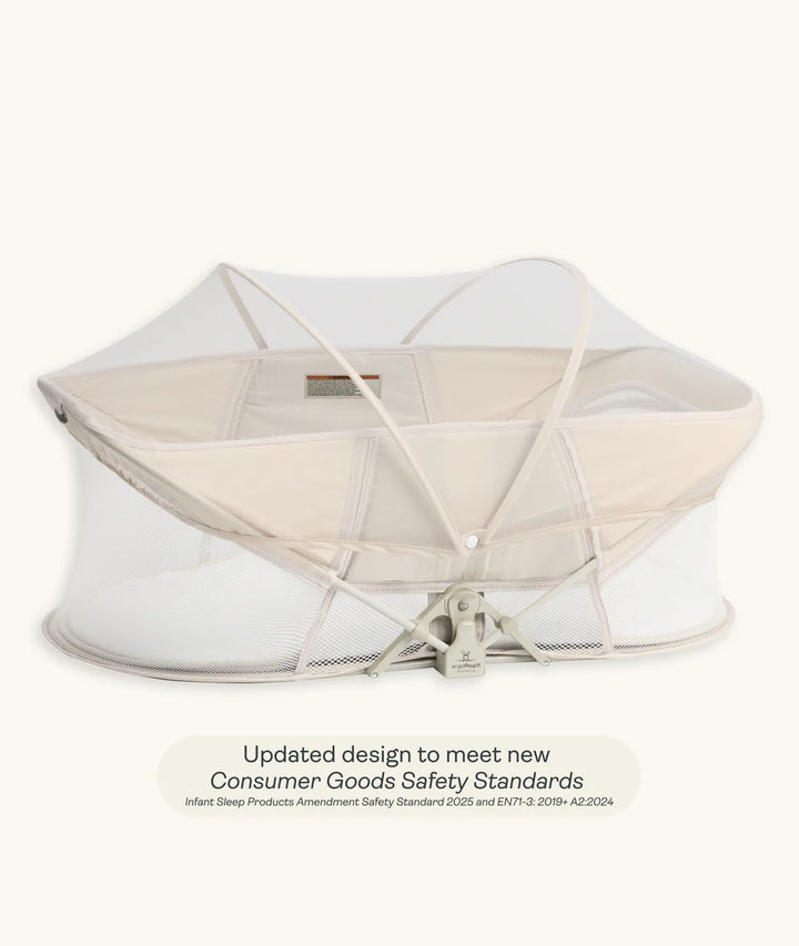 ergoPouch Easy Sleep Portable Bassinet Ecru