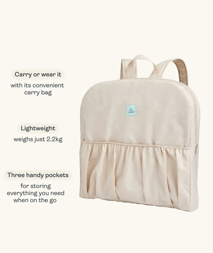 ergoPouch Easy Sleep Portable Bassinet Ecru