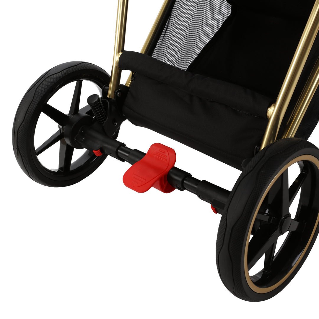 Bambini GENEVA Modern Pram - Black/Gold