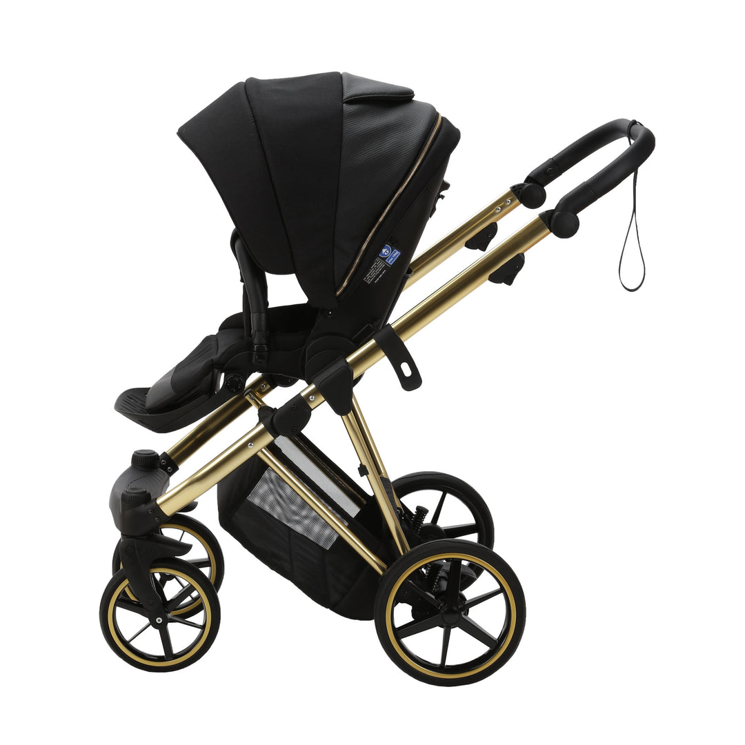 Bambini GENEVA Modern Pram - Black/Gold
