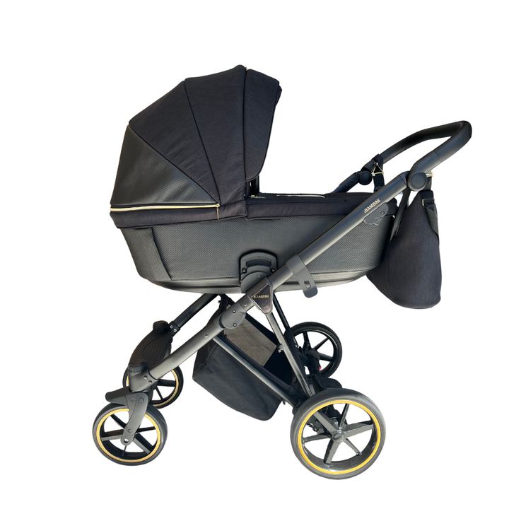 Bambini GENEVA Modern Pram - Black/Gold