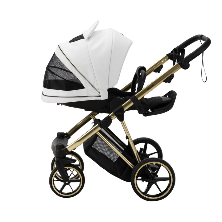 Bambini GENEVA Modern Pram - White/Gold