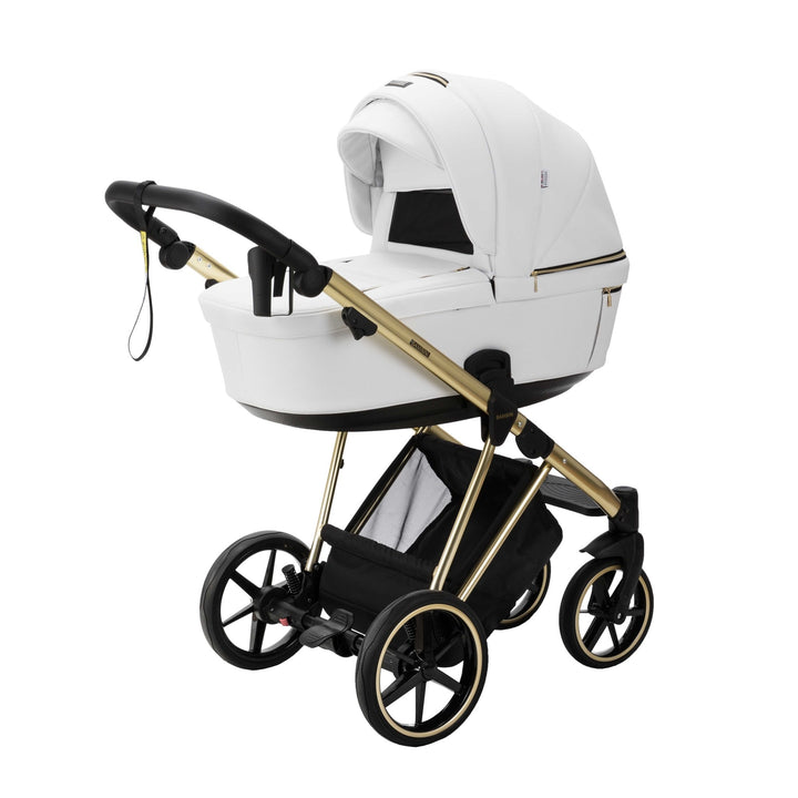 Bambini GENEVA Modern Pram - White/Gold