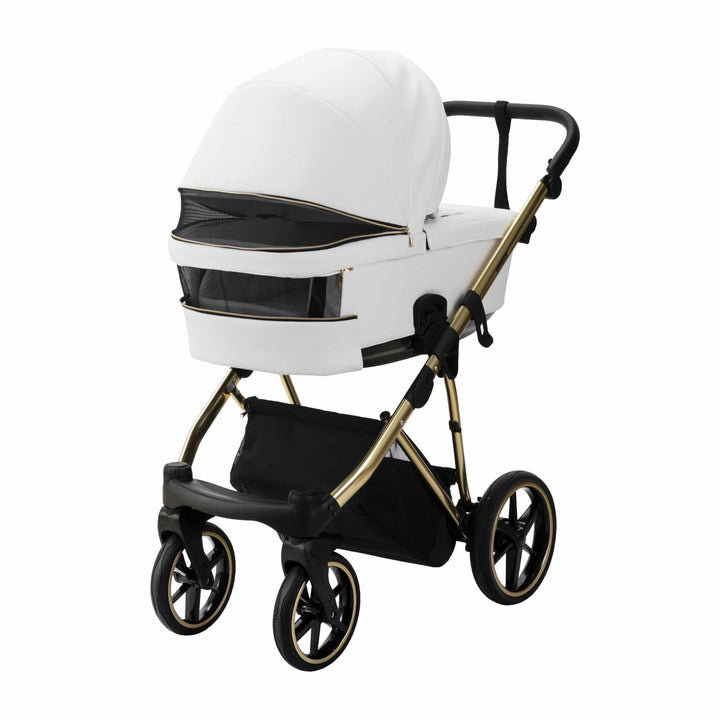 Bambini GENEVA Modern Pram - White/Gold