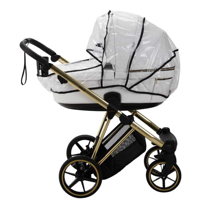 Bambini GENEVA Modern Pram - White/Gold