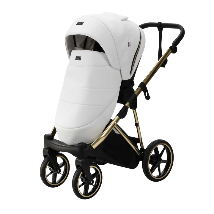 Bambini GENEVA Modern Pram - White/Gold