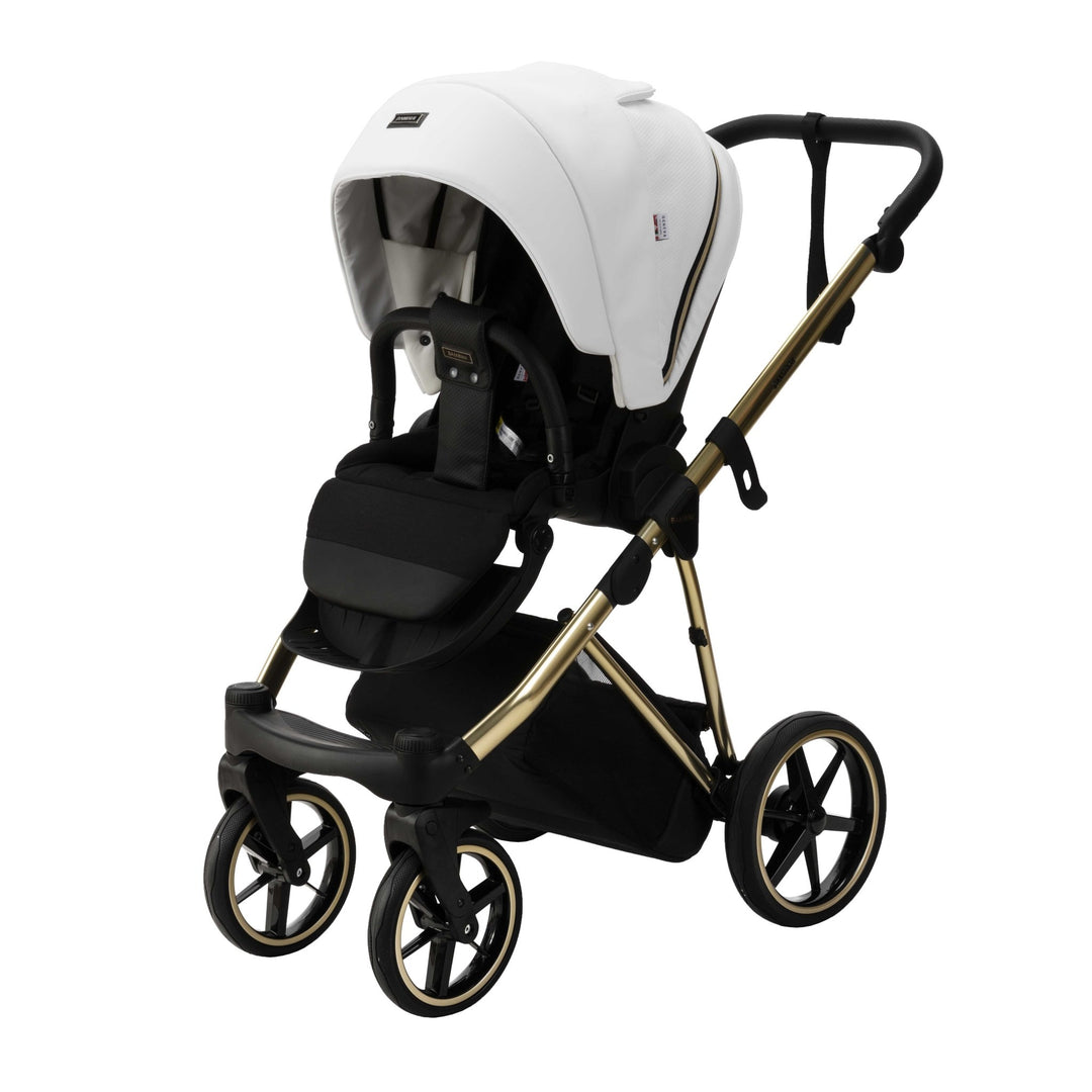 Bambini GENEVA Modern Pram - White/Gold