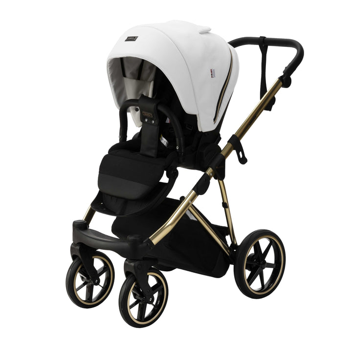 Bambini GENEVA Modern Pram - White/Gold