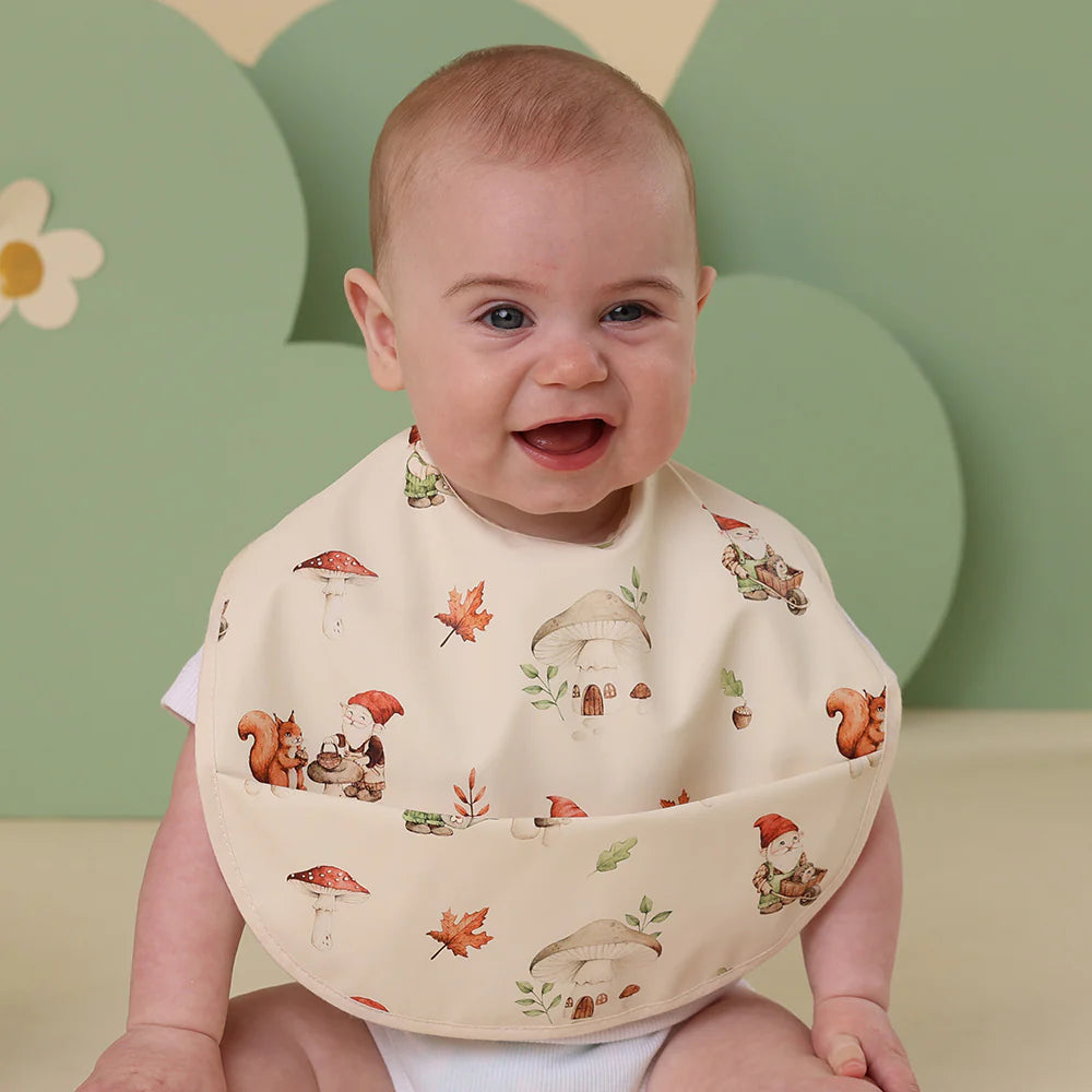 Snuggle Bib Waterproof - Gnomes