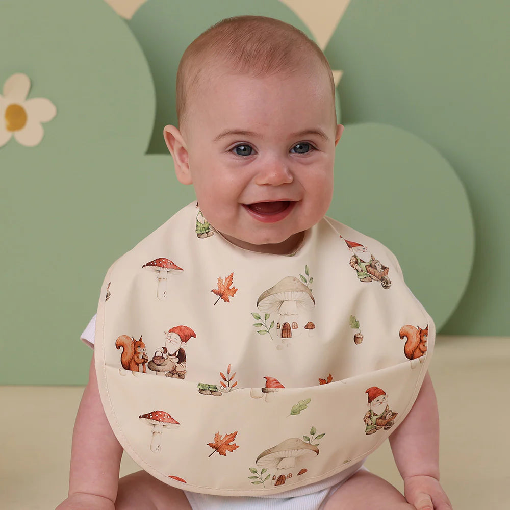 Snuggle Bib Waterproof - Gnomes