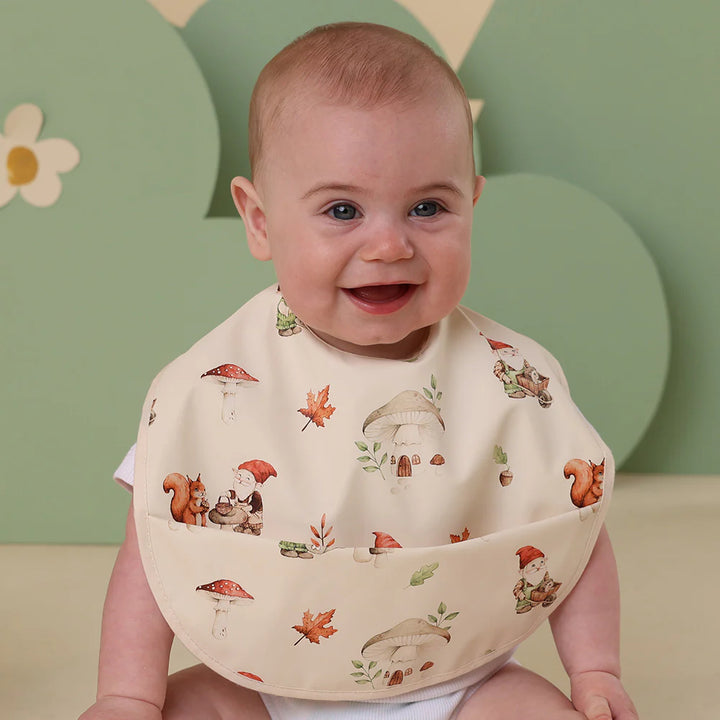 Snuggle Bib Waterproof - Gnomes