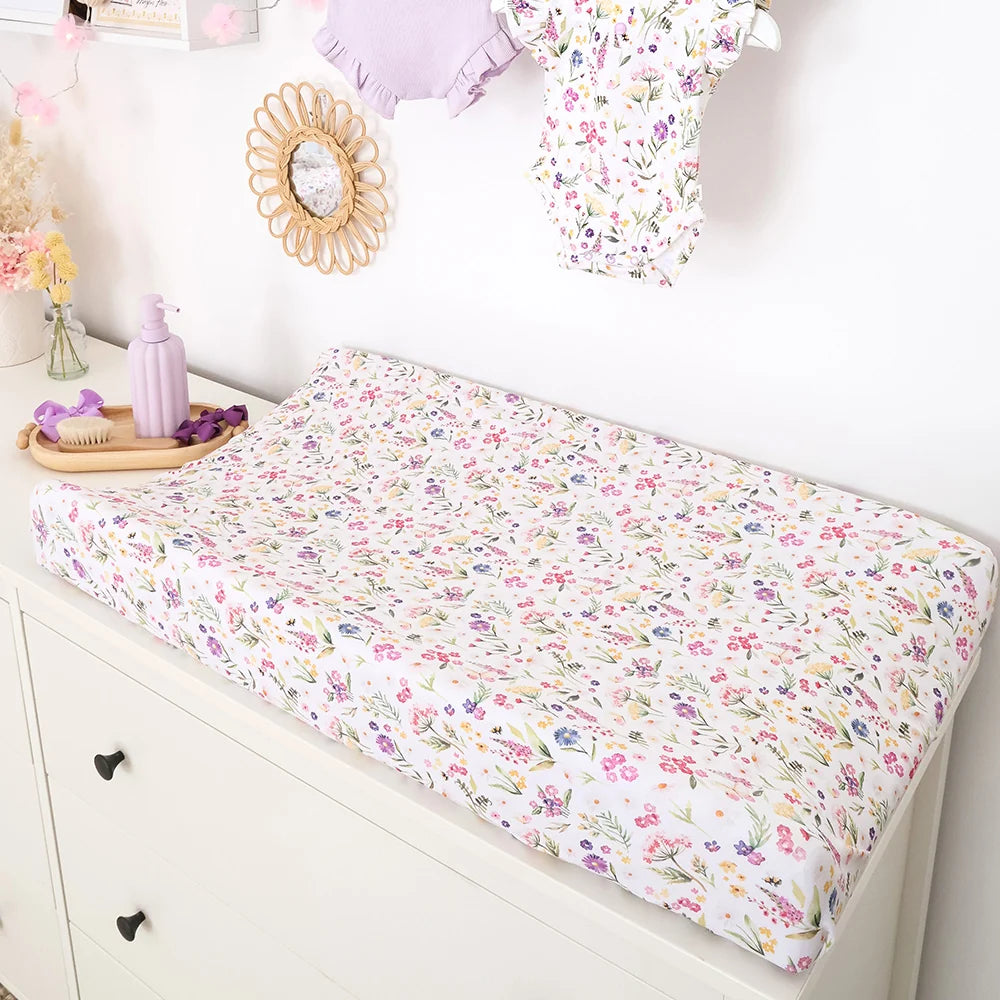 Snuggle Hunny Organic Bassinet Sheet / Change Pad Cover - Gracie