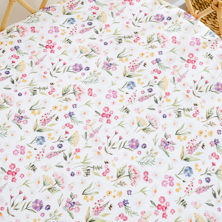 Snuggle Hunny Organic Bassinet Sheet / Change Pad Cover - Gracie