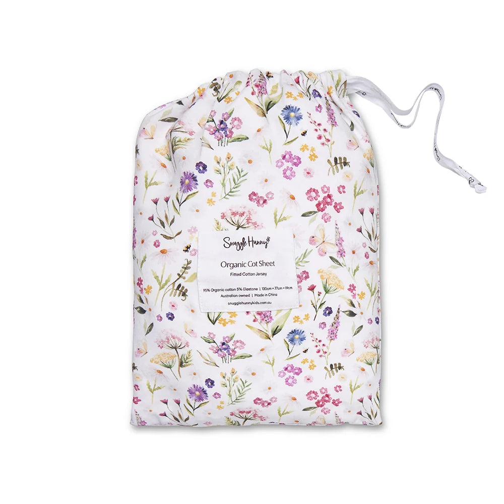 Snuggle Hunny Organic Fitted Cot Sheet - Gracie