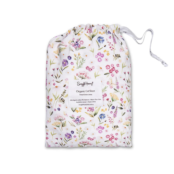 Snuggle Hunny Organic Fitted Cot Sheet - Gracie