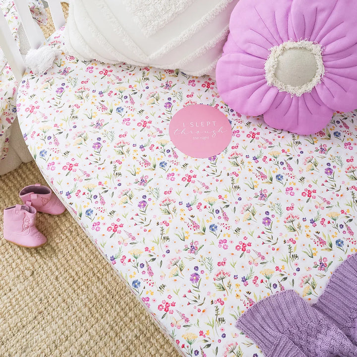 Snuggle Hunny Organic Fitted Cot Sheet - Gracie