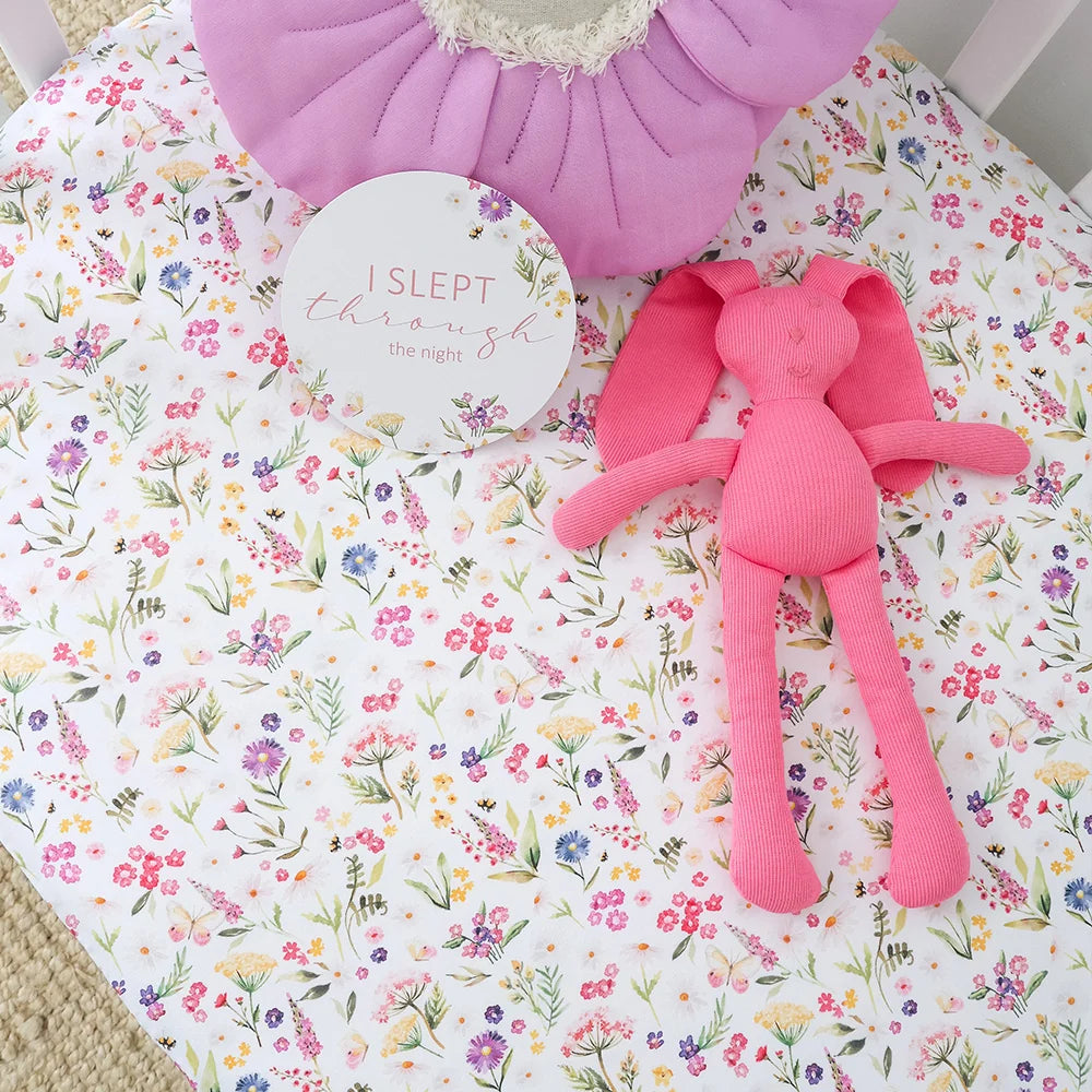 Snuggle Hunny Organic Fitted Cot Sheet - Gracie