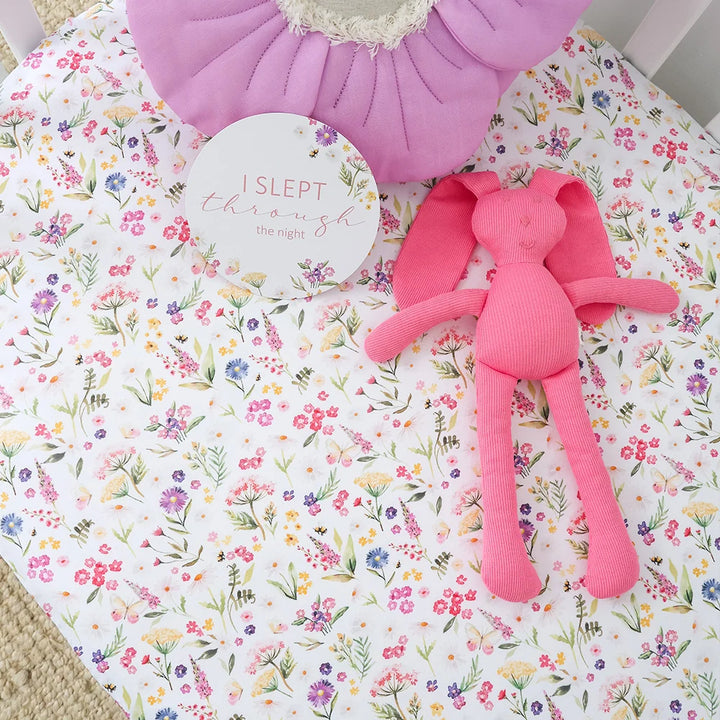 Snuggle Hunny Organic Fitted Cot Sheet - Gracie