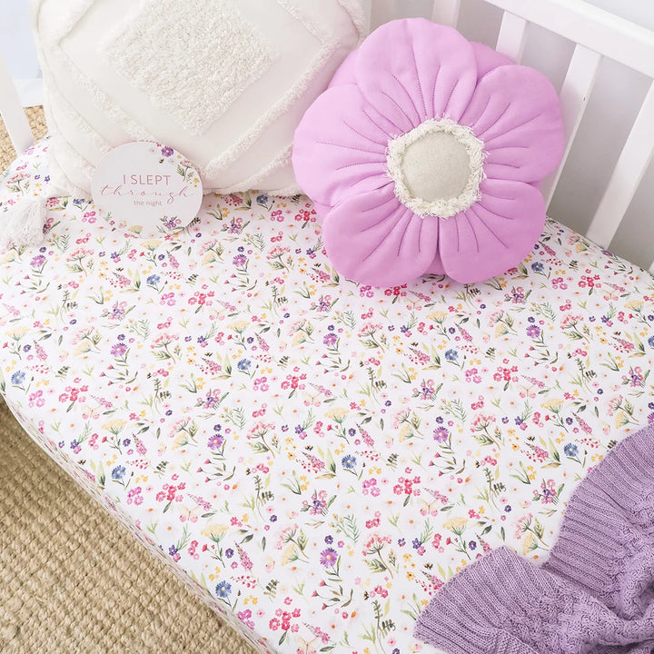 Snuggle Hunny Organic Fitted Cot Sheet - Gracie