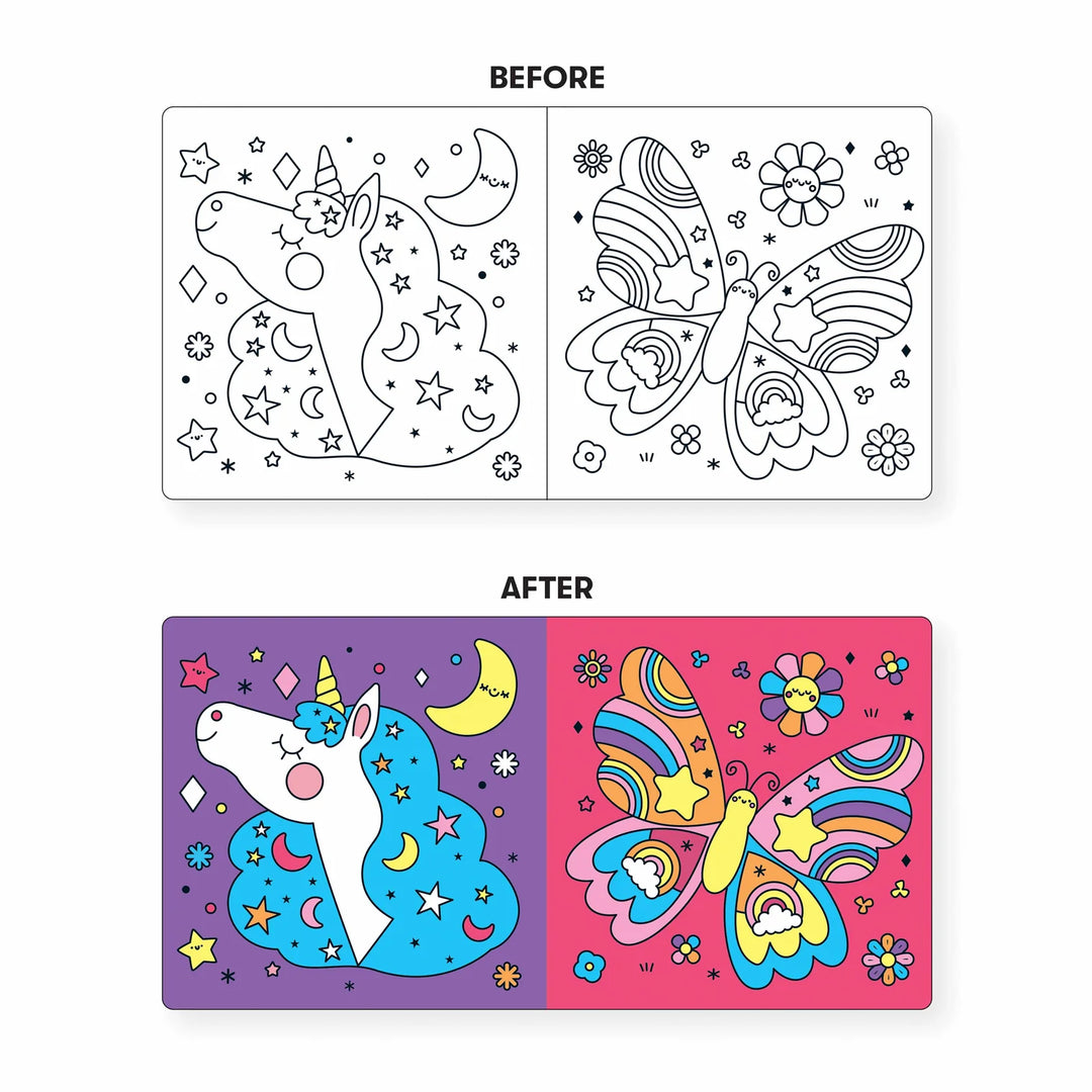 Mudpuppy Unicorn Dreams Color Magic Bath Book Multi-Coloured