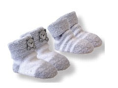 Playette 2 Pack Chenille Bootie Socks- Grey(1328532)
