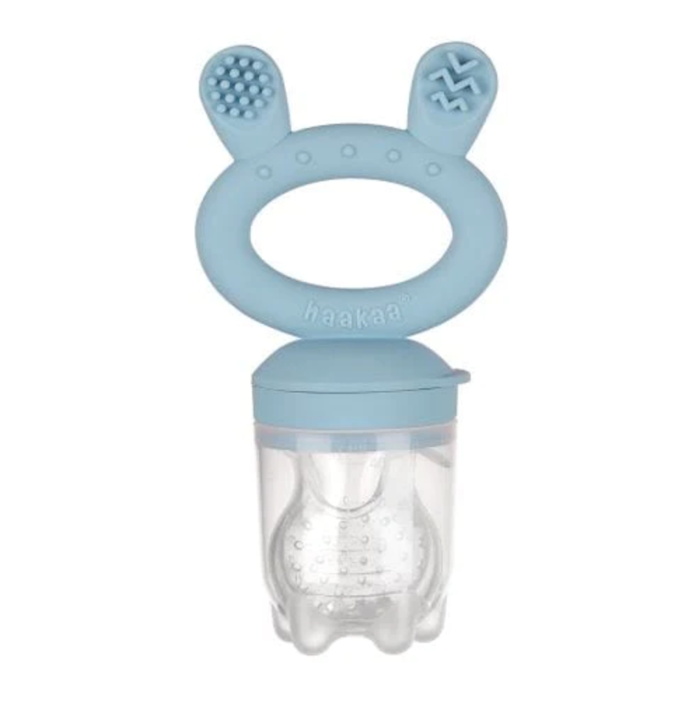 Haakaa Fresh Food Feeder & Cover Set-Sky Blue(New)