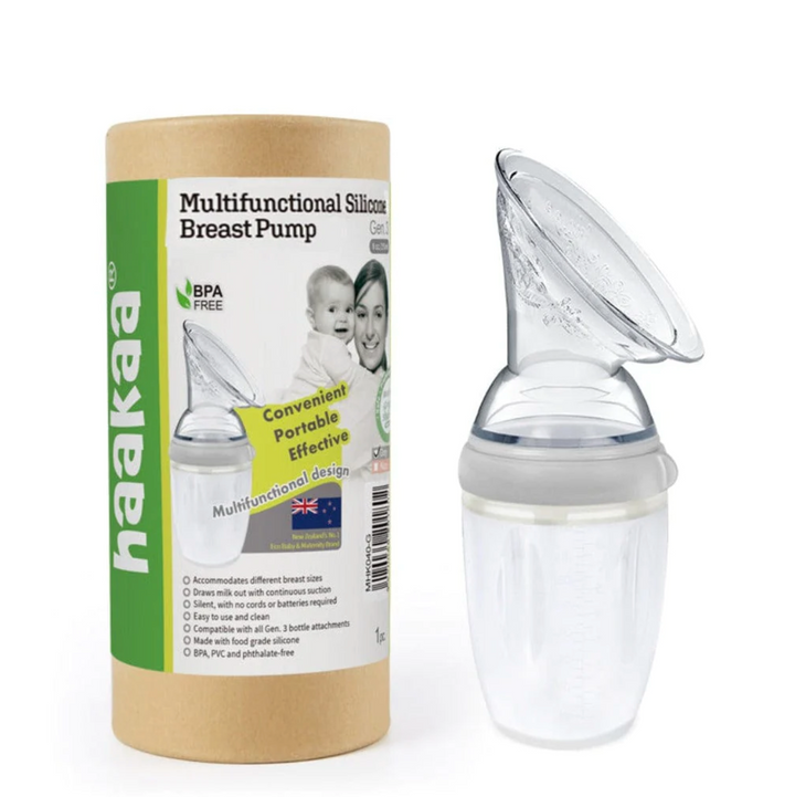Haakaa Generation 3 Silicone Breast Pump - Grey 250ml