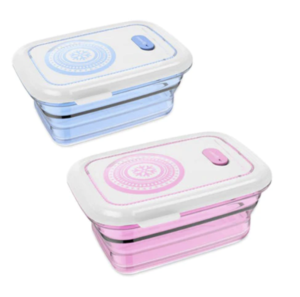 Haakaa Silicone Collapsible Food Storage Container New & Improved Pink 1160ml