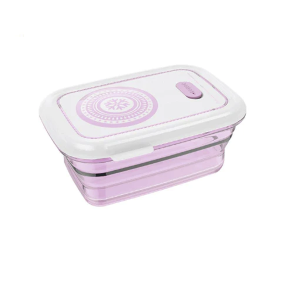Haakaa Silicone Collapsible Food Storage Container New & Improved Pink 1160ml