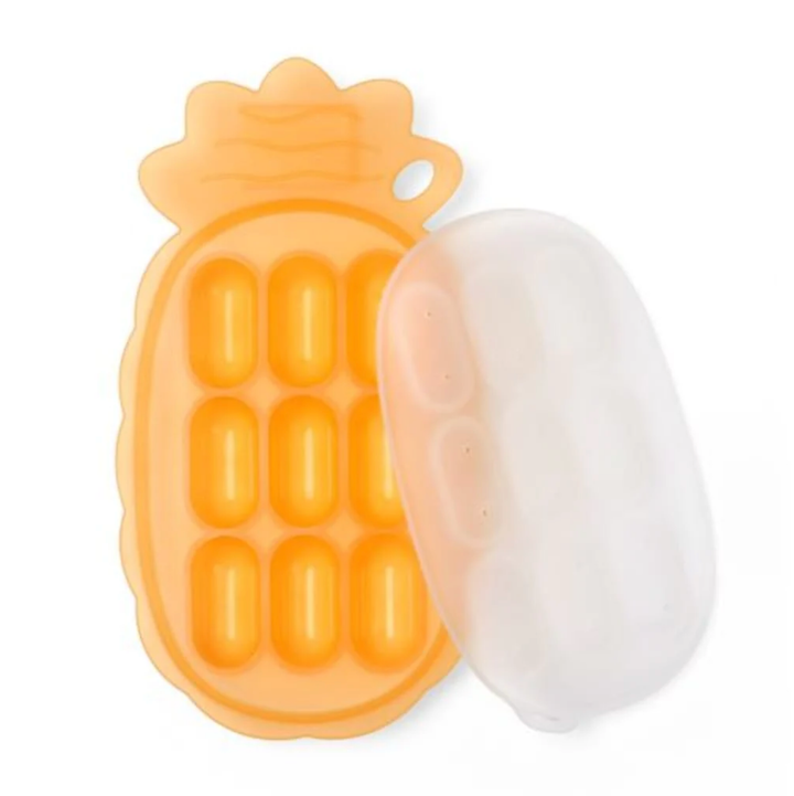 Haakaa Silicone Pineapple Nibble Tray-Tangerine(New)