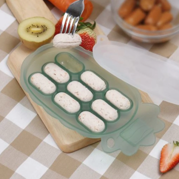 Haakaa Silicone Pineapple Nibble Tray-Pea Green(New)