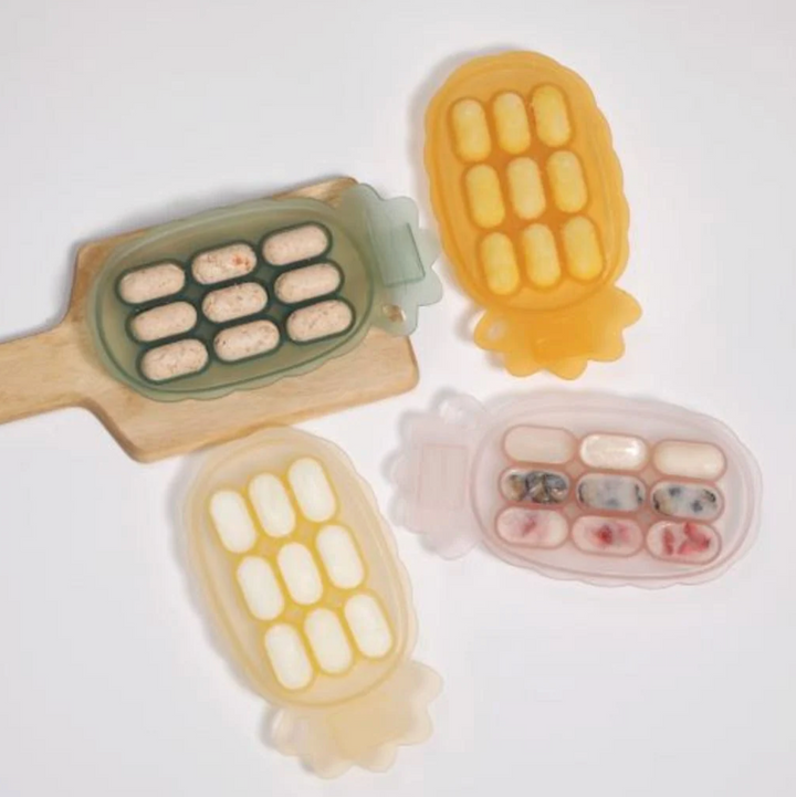 Haakaa Silicone Pineapple Nibble Tray-Tangerine(New)