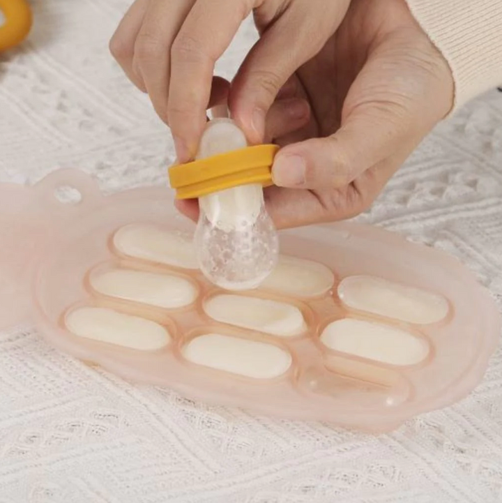 Haakaa Silicone Pineapple Nibble Tray-Tangerine(New)