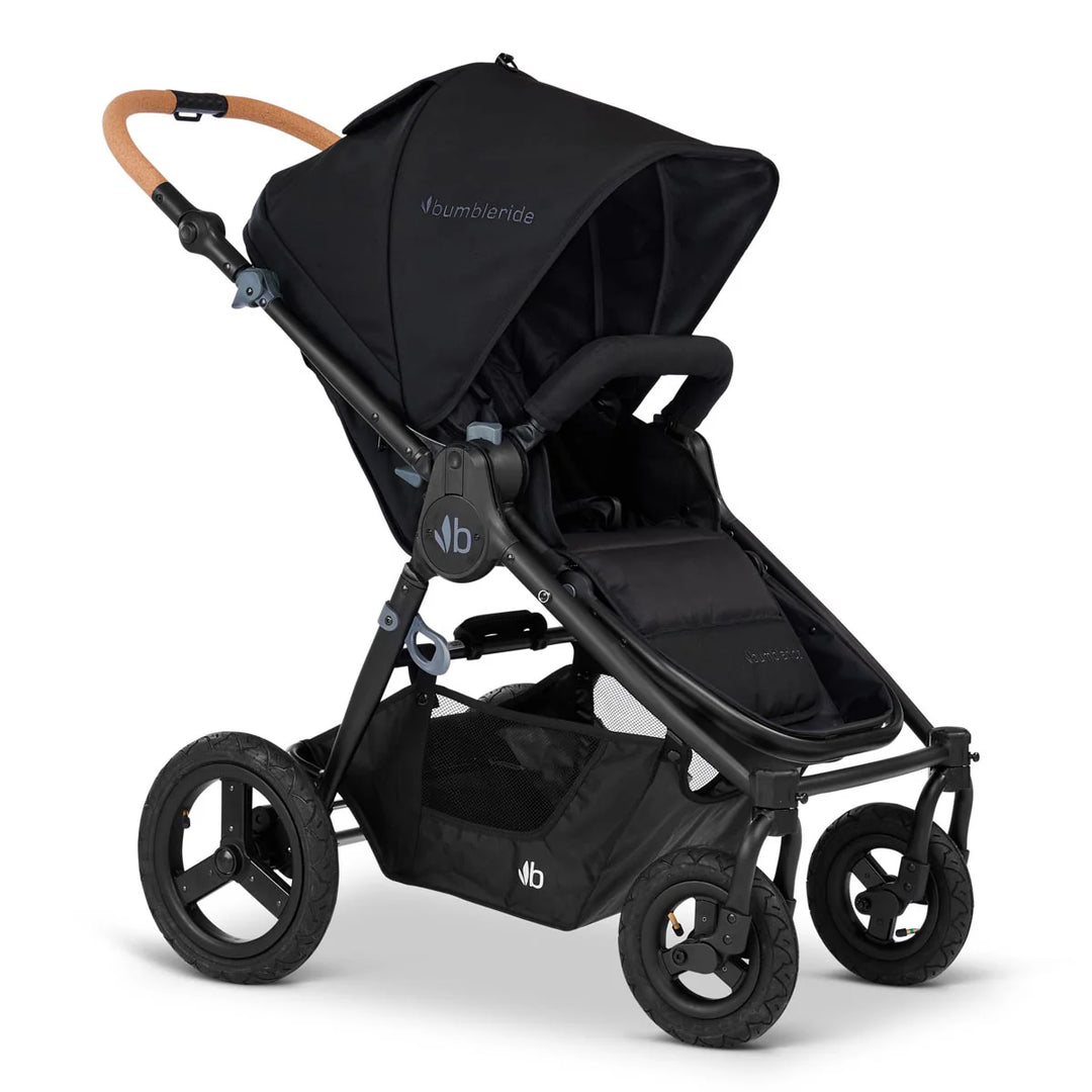 Bumbleride 4 wheel Era Stroller-Black with Matt Black Frame