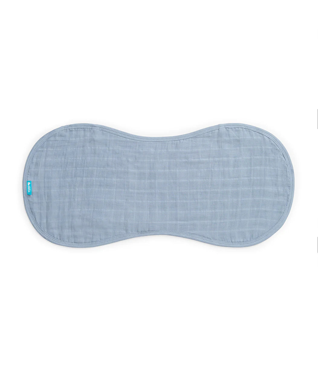 Love to Dream Burp Cloth 2 Pack - Mist Blue Rocket