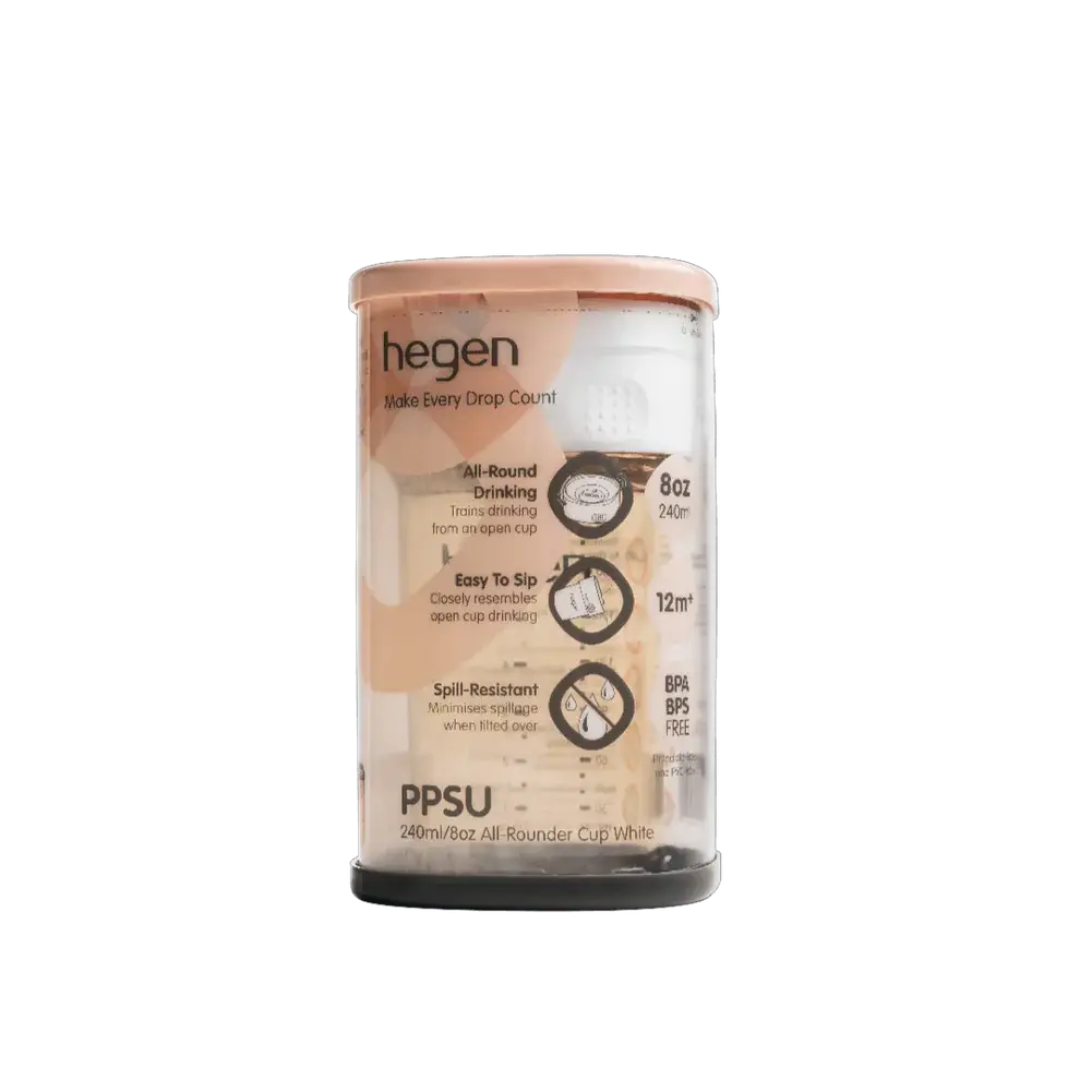 Hegen PCTO™ 240ml/8oz All Rounder Cup PPSU White(12 Months +)