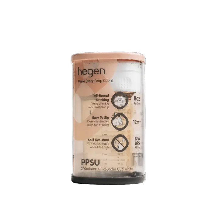 Hegen PCTO™ 240ml/8oz All Rounder Cup PPSU White(12 Months +)