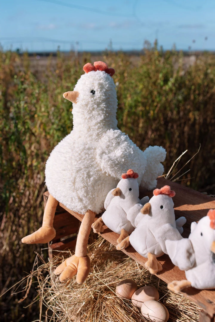 Nana Huchy Henrietta the Hen Rattle - Cream