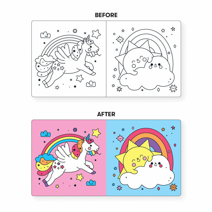 Mudpuppy Unicorn Dreams Color Magic Bath Book Multi-Coloured