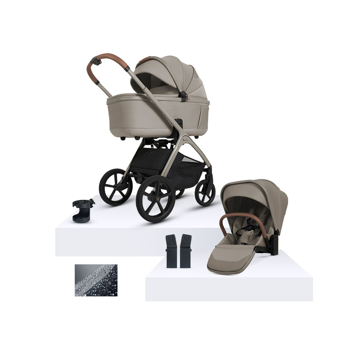 Silver Cross Cove with Carrycot (6 Piece) - Champagne