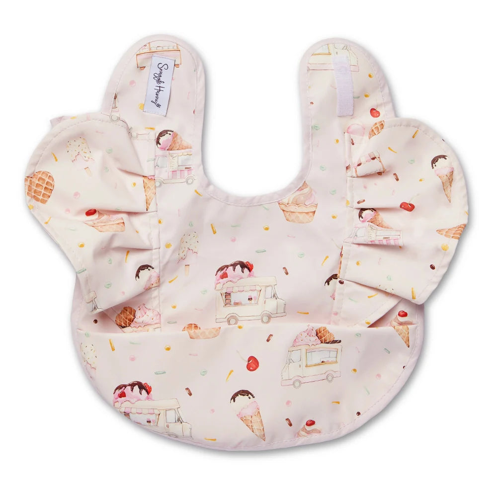 Snuggle Bib Waterproof - Ice Creams Frill