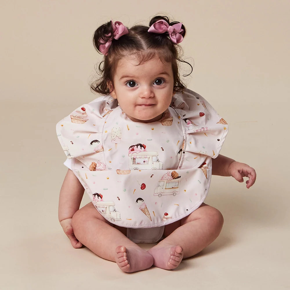 Snuggle Bib Waterproof - Ice Creams Frill