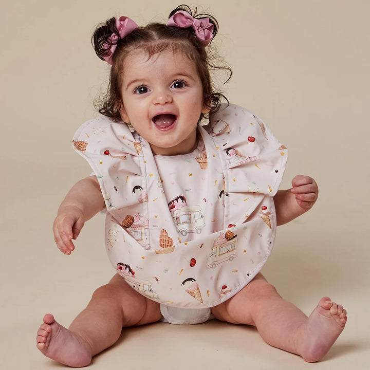Snuggle Bib Waterproof - Ice Creams Frill