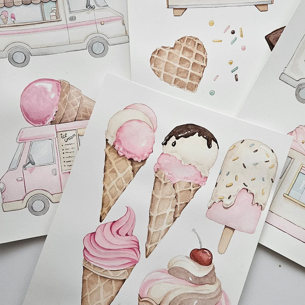 Snuggle Bib Waterproof - Ice Creams Frill