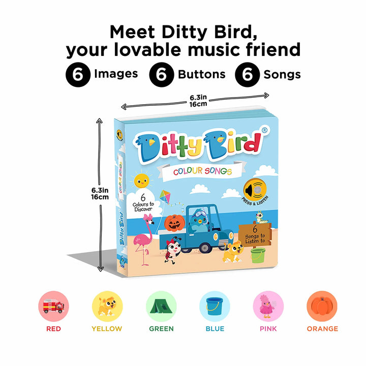 Ditty Bird Colour Songs Multi-Coloured